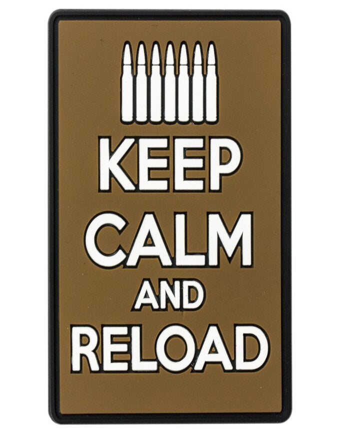 Coyote Voodoo Tactical Rubber Patch - Keep Calm And Reload 07-0979 - Miscellaneous Emblems
